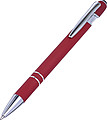 Aluminium ballpen with rubber coating and rubber tip for capacitive screens.