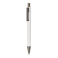 Aluminium ballpoint pen, white