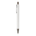 Aluminium ballpoint pen, white