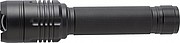 Aluminium COB flash light with focus function. Batteries included.