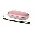 Aluminium electric hand warmer, baby pink