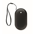 Aluminium electric hand warmer, black