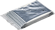 Aluminium foil isolation blanket. Packaged in a polybag.