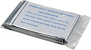 Aluminium foil isolation blanket. Packaged in a polybag.