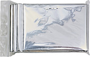 Aluminium foil isolation blanket. Packaged in a polybag.