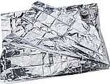 Aluminium foil isolation blanket. Packaged in a polybag.