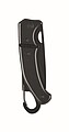 Aluminium foldable knife with carabiner