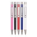 Aluminium gel ballpoint pen, pink