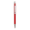 Aluminium gel ballpoint pen, red
