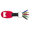 Aluminium key holder with bottle opener and carabiners