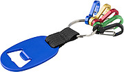 Aluminium key holder with bottle opener and carabiners