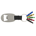 Aluminium key holder with bottle opener and carabiners