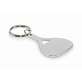 Aluminium key ring, matt silver