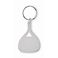 Aluminium key ring, matt silver