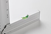 Aluminium level ruler 30 cm, silver