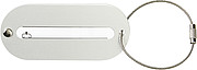 Aluminium luggage tag Silver
