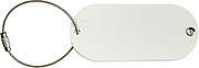 Aluminium luggage tag Silver