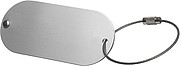 Aluminium luggage tag Silver