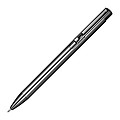 Aluminium push pen, shiny metalic