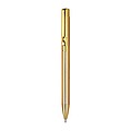 Aluminium push pen, shiny metalic