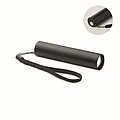Aluminium rechargeable torch, black