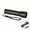 Aluminium rechargeable torch, black