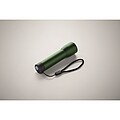 Aluminium rechargeable torch, dark green