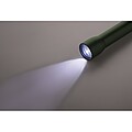 Aluminium rechargeable torch, dark green