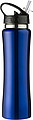 Aluminium sports flask, 500mlCobalt blue