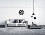 Aluminium wall clock