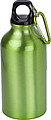 Aluminium water flask (400 ml) with carabiner.