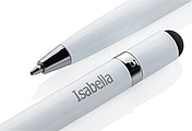 Aluminum inkless pen with eraser