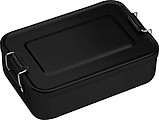 Aluminum lunch box with closure