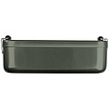Aluminum lunch box with closure
