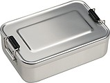 Aluminum lunchbox with closure