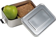 Aluminum lunchbox with closure