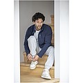 Amber mens GRS recycled full zip fleece jacket