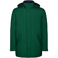 America mens padded parka jacket, bottle green