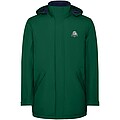 America mens padded parka jacket, bottle green
