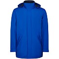 America mens padded parka jacket, royal blue