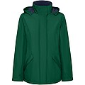 America womens padded parka jacket, bottle green