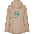 America womens padded parka jacket, dark sand