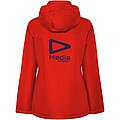 America womens padded parka jacket, red