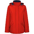 America womens padded parka jacket, red
