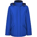 America womens padded parka jacket, royal blue