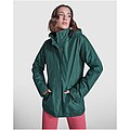 America womens padded parka jacket, solid black