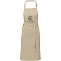 Andrea 240 g/m2 apron with adjustable neck strap, oatmeal