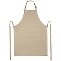 Andrea 240 g/m2 apron with adjustable neck strap, oatmeal
