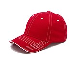 ANDREW six panel baseball cap, red