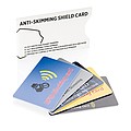 Anti-skimming shield card, white